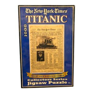 VINTAGE The New York Times "Titanic" Newspaper Puzzle w/ Poster SEALED 1998